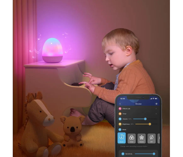 Govee Lampa LED H6057 Night Light RGBICW 100lm 3000mAh WiFi Blueto - 1373501 - zdjęcie 7